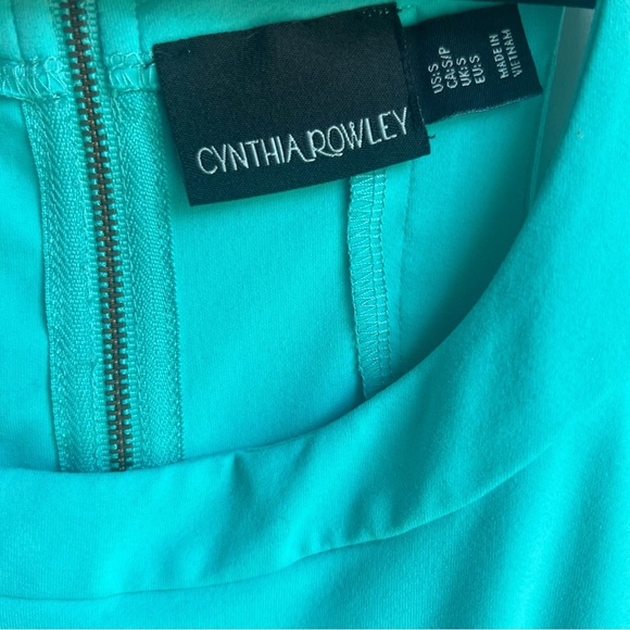 Cynthia Rowley Turquoise Mini Dress - Size Small - Picture 6 of 14
